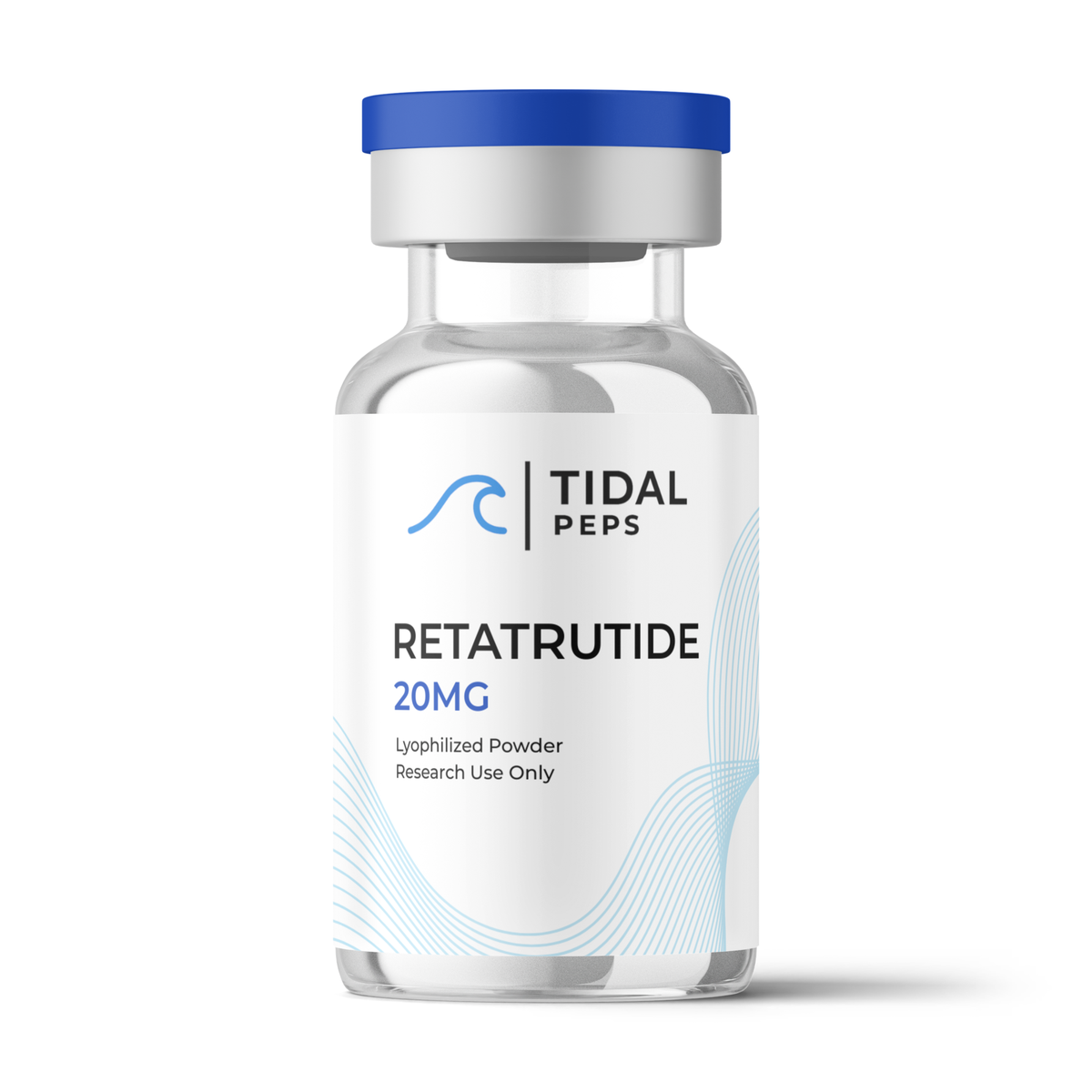 Retatrutide research peptide vial, Tidal Peps